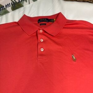 Polo by Ralph Lauren Men's Red/Orange Polo size L